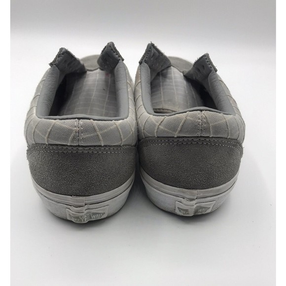 Vans Gray Grid Suede Unisex Shoes Men’s  Size 8 Women’s Size 9.5 - Picture 2 of 16